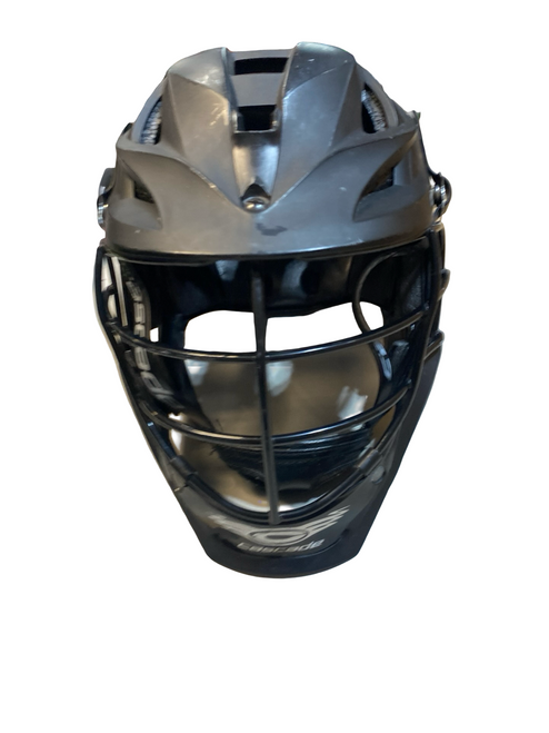 Vist Large View of Product Image Which is Used Cascade BLACK Lacrosse Helmet Black SM