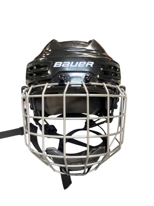 Vist Large View of Product Image Which is Used Bauer IMS 5.0 SM Helmet Cage Combo Black SM