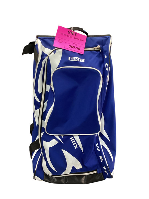 Vist Large View of Product Image Which is Used Grit Youth Hockey Wheeled Bag Royal Blue