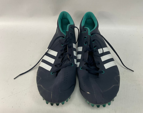 Vist Large View of Product Image Which is Used Adidas Track & Field Cleats Adult Navy Blue Senior 10.5