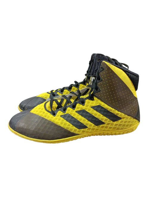 Vist Large View of Product Image Which is Used Adidas Wrestling Shoes Yellow Senior 10.5