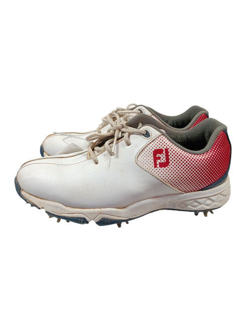 Vist Large View of Product Image Which is Used Foot Joy Jr Golf Shoes White Junior 03