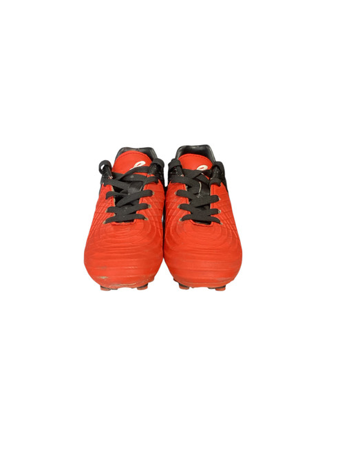 Vist Large View of Product Image Which is Used Eletto Soccer Cleats Orange Youth 13.0