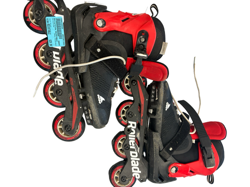 Vist Large View of Product Image Which is Used Rollerblade ADJUSTABLE Senior Rec Fitness Skates Black Adjustable