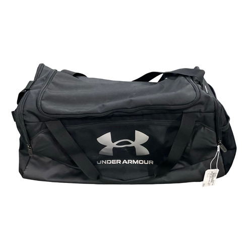 Vist Large View of Product Image Which is Used Under Armour Soccer Player Duffel Bag Black