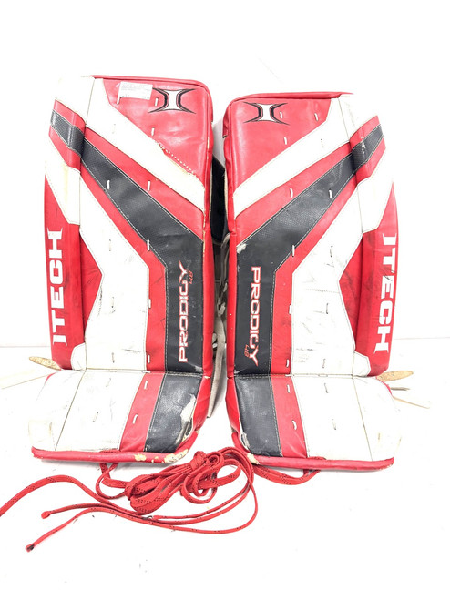 Vist Large View of Product Image Which is Used ITECH Street Leg Pads Red S/M