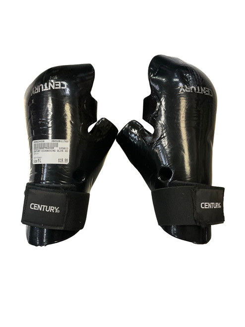 Vist Large View of Product Image Which is Used Century Martial Arts Gloves Black M/L