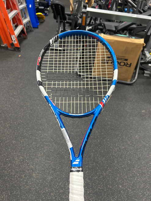 Vist Large View of Product Image Which is Used Babolat CONTACT TEAM Adult Tennis Racquet Royal Blue Unknown