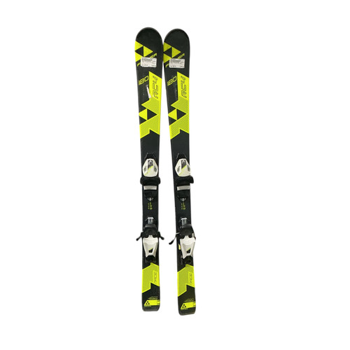 Vist Large View of Product Image Which is Used Fischer RC4 Boys DH Ski/Binding Yellow 120 cm