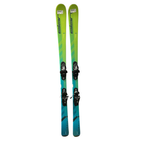 Vist Large View of Product Image Which is Used Elan PINBALL Boys DH Ski/Binding Green 150 cm
