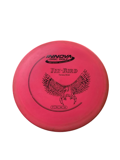 Vist Large View of Product Image Which is Used Innova TEE BIRD Disc Golf Driver Pink 170g