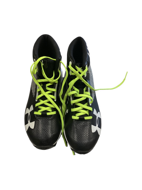 Vist Large View of Product Image Which is Used Under Armour Jr FB Cleats Black Junior 04