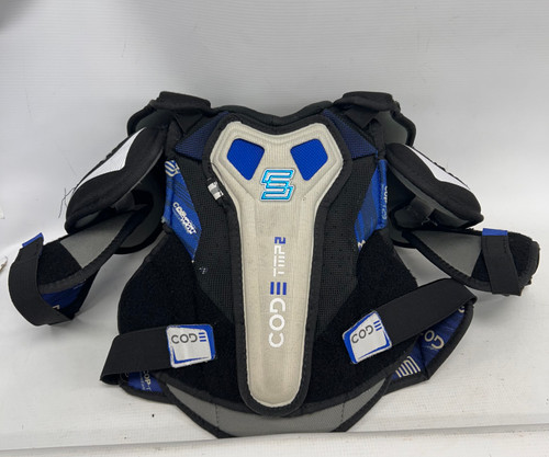 Vist Large View of Product Image Which is Used Sher-wood CODE TMP2 Junior Shoulder Pads LG