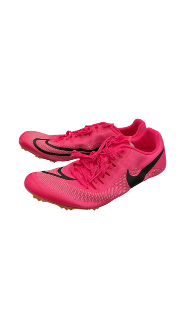 Vist Large View of Product Image Which is Nike, Track & Field, Cleats, Adult, Pink. Senior 9