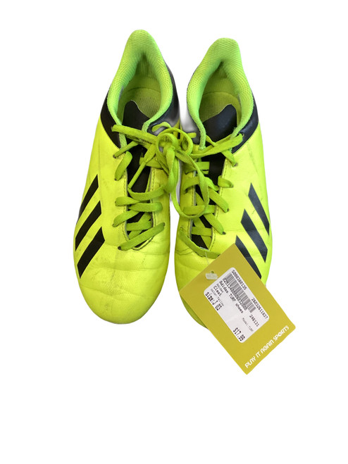 Vist Large View of Product Image Which is Used Adidas TURF Soccer Turf Shoes Yellow Junior 03
