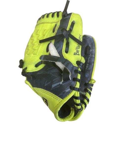 Vist Large View of Product Image Which is Used ORTIZ 34 BB/SB Glove RH Throw Black And Yellow 9"
