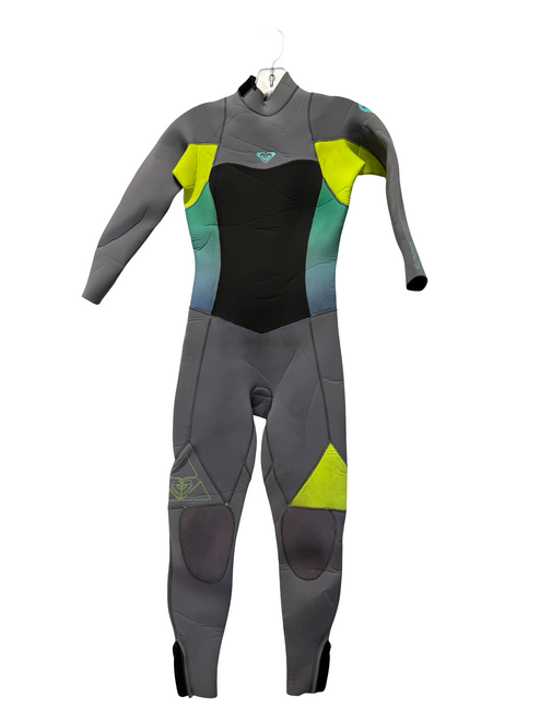 Vist Large View of Product Image Which is Used Roxy SYNCRO GBS 4/3mm Girls Full Suit / Wetsuit Grey JR 12
