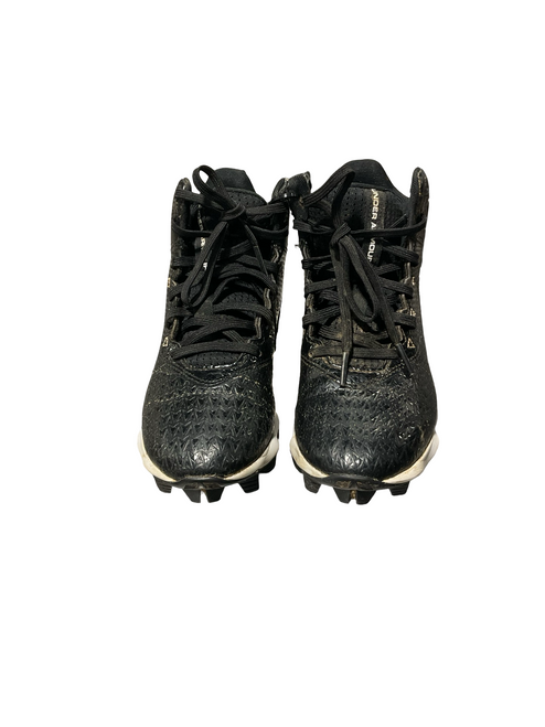 Vist Large View of Product Image Which is Used Under Armour BB CLEATS BB/SB Cleats Black Junior 01.5