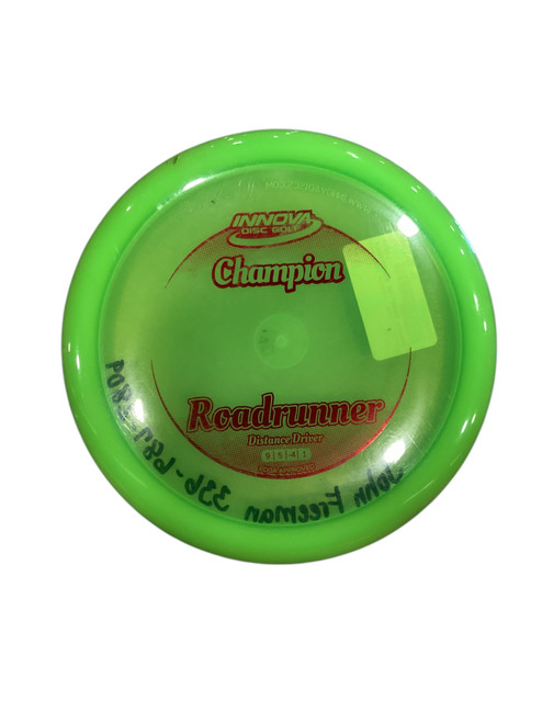 Vist Large View of Product Image Which is Used Innova CHAMPION ROADRUNNER Disc Golf Driver Green
