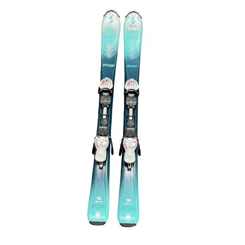 Vist Large View of Product Image Which is Used Blizzard SHEEVA 110 Boys DH Ski/Binding Royal Blue 110 cm