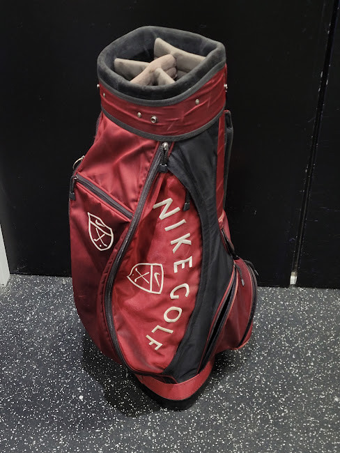 Vist Large View of Product Image Which is Used Nike 5 WAY CART BAG Mens Cart Bag Maroon