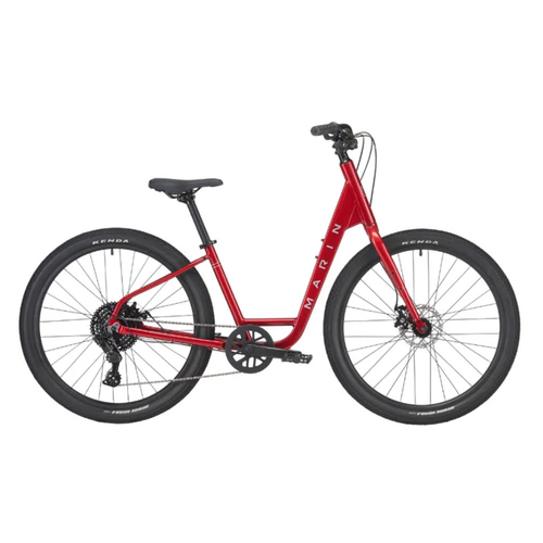 Vist Large View of Product Image Which is New Marin Stinson E Step-Through Comfort E-Bike- Size MD with 27.5" Wheels