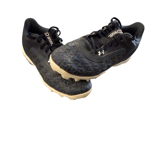 Vist Large View of Product Image Which is Used Under Armour BASEBALL CLEATS BB/SB Cleats Black Senior 7
