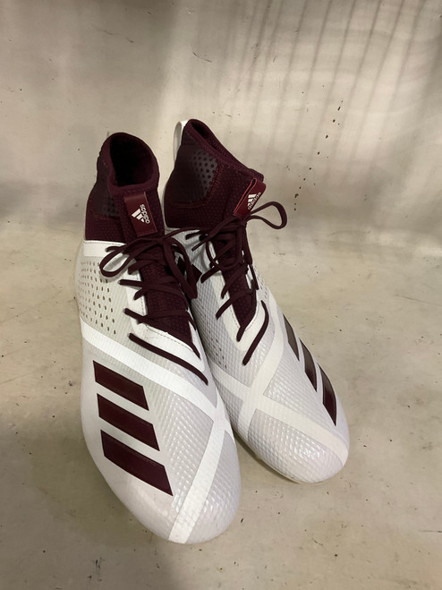 Vist Large View of Product Image Which is Used Adidas Adult FB Cleats White Senior 15