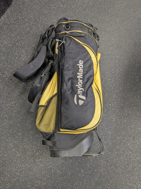 Vist Large View of Product Image Which is Used Taylormade STAND BAG Mens Stand Bag Black And Gold