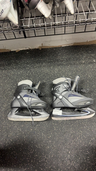 Vist Large View of Product Image Which is Used LL BEAN Boys Softboot Skate Grey Adjustable