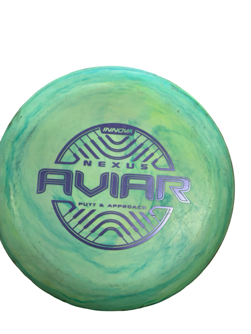 Vist Large View of Product Image Which is Used Innova AVIAR NEXUS Disc Golf Putter Green