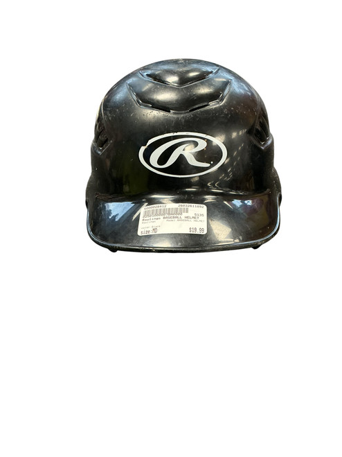 Vist Large View of Product Image Which is Used Rawlings BASEBALL HELMET Batting Helmet No Mask Black MD