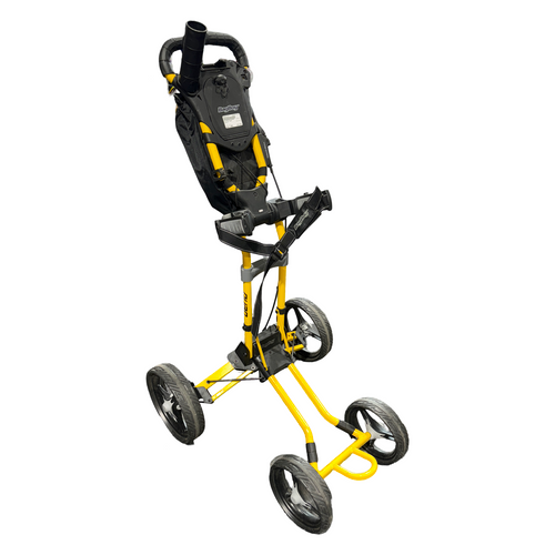Vist Large View of Product Image Which is Used Bag Boy QUAD Golf Cart Yellow 4 Wheel