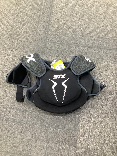 Vist Large View of Product Image Which is Used STX STALLION 75 Lacrosse Shoulder Pads Black MD