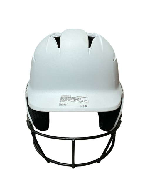 Vist Large View of Product Image Which is Used Marucci BATTING HELMET W/MASK Batting Helmet w/Mask White MD