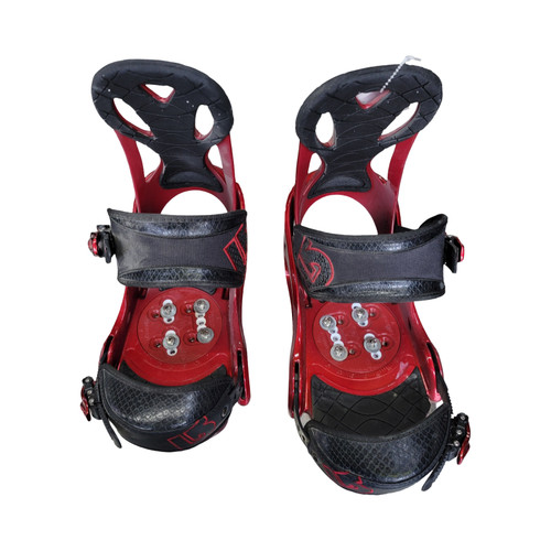 Vist Large View of Product Image Which is Used Burton CUSTOM SNOWBOARD BINDINGS Mens Binding Only Red LG