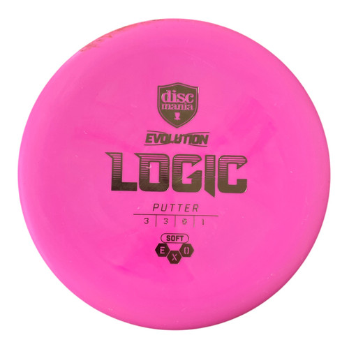 Vist Large View of Product Image Which is Used Discmania EXO SOFT LOGIC Disc Golf Putter Pink 175g