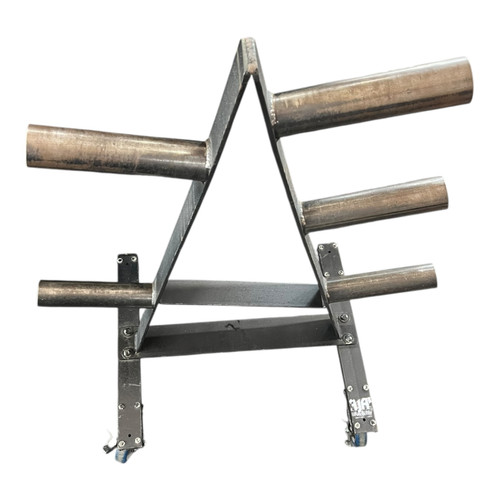 Vist Large View of Product Image Which is Used Olympic Weight Stand on Wheels 