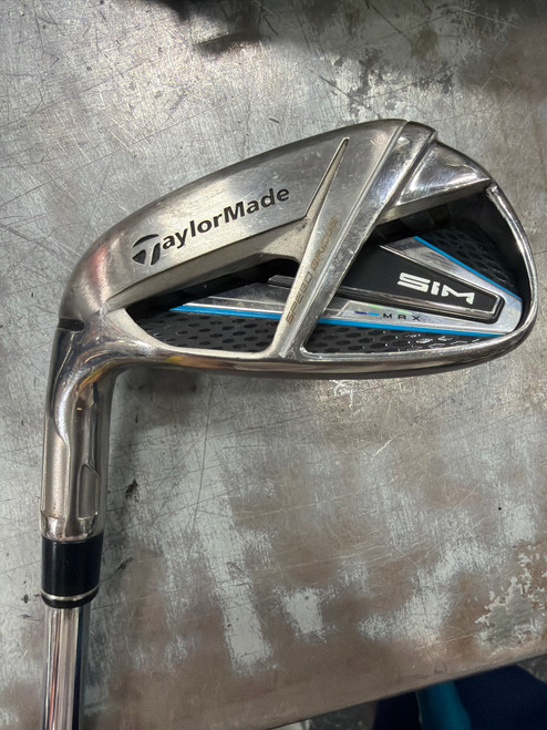 Vist Large View of Product Image Which is Used Taylormade SIM MAX Mens Individual Iron LH 9 Iron