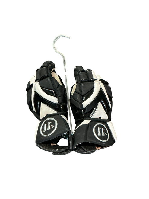 Vist Large View of Product Image Which is Used Warrior TOTAL FLX Lacrosse Gloves Mens Black 12"