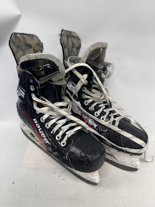 Vist Large View of Product Image Which is Used Bauer X3 WITH BLACK STEEL Senior Hockey Skate Senior 8
