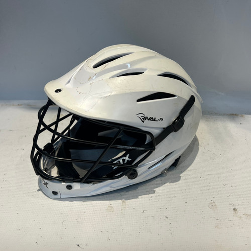 Vist Large View of Product Image Which is Used STX RIVAL JR Lacrosse Helmet White MD