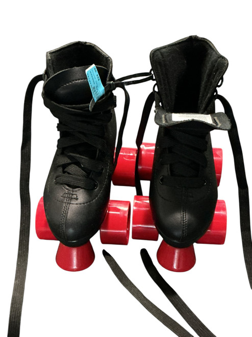Vist Large View of Product Image Which is Used Chicago QUAD SKATES Child Roller Quad Skates Black Youth 11.0