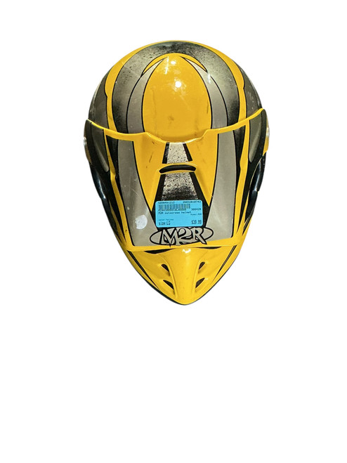 Vist Large View of Product Image Which is Used M2R Adult Helmet Yellow LG