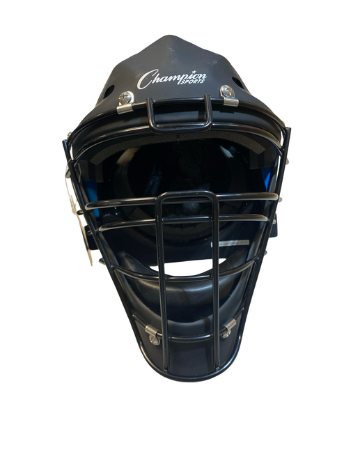 Vist Large View of Product Image Which is Used Champion Sports CH650 Catchers Helmet w/Mask Black M/L