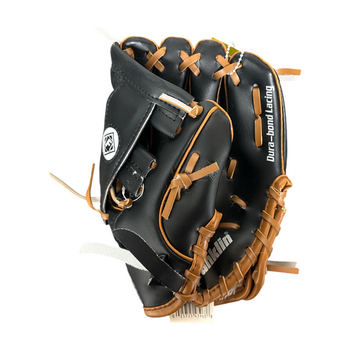 Vist Large View of Product Image Which is Used Franklin RTP II Tee Ball Glove Right Hand Throw Black 9"