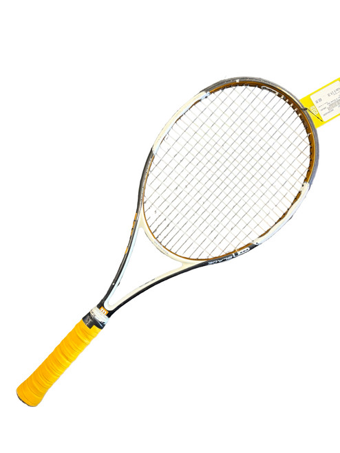 Vist Large View of Product Image Which is Used Wilson N Blade  Adult Tennis Racquet Black 4 1/4"