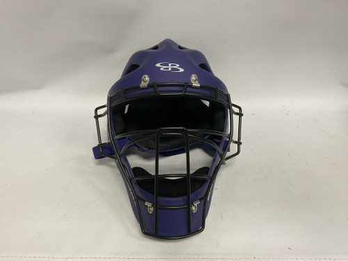 Vist Large View of Product Image Which is Used BoomBah Catchers Helmet w/Mask Purple LG