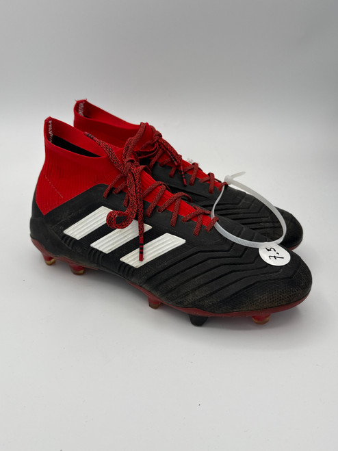 Vist Large View of Product Image Which is Used Adidas Soccer Cleats White Senior 7.5