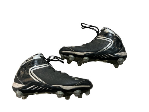Vist Large View of Product Image Which is Used Under Armour Adult FB Cleats Black Senior 6.5